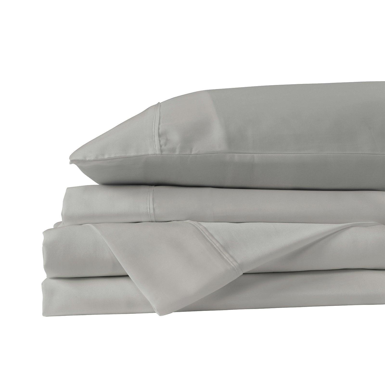 Royal Comfort 600 Thread Count Cooling Ultra Soft Tencel Eucalyptus Sheet Set - King - Grey - John Cootes