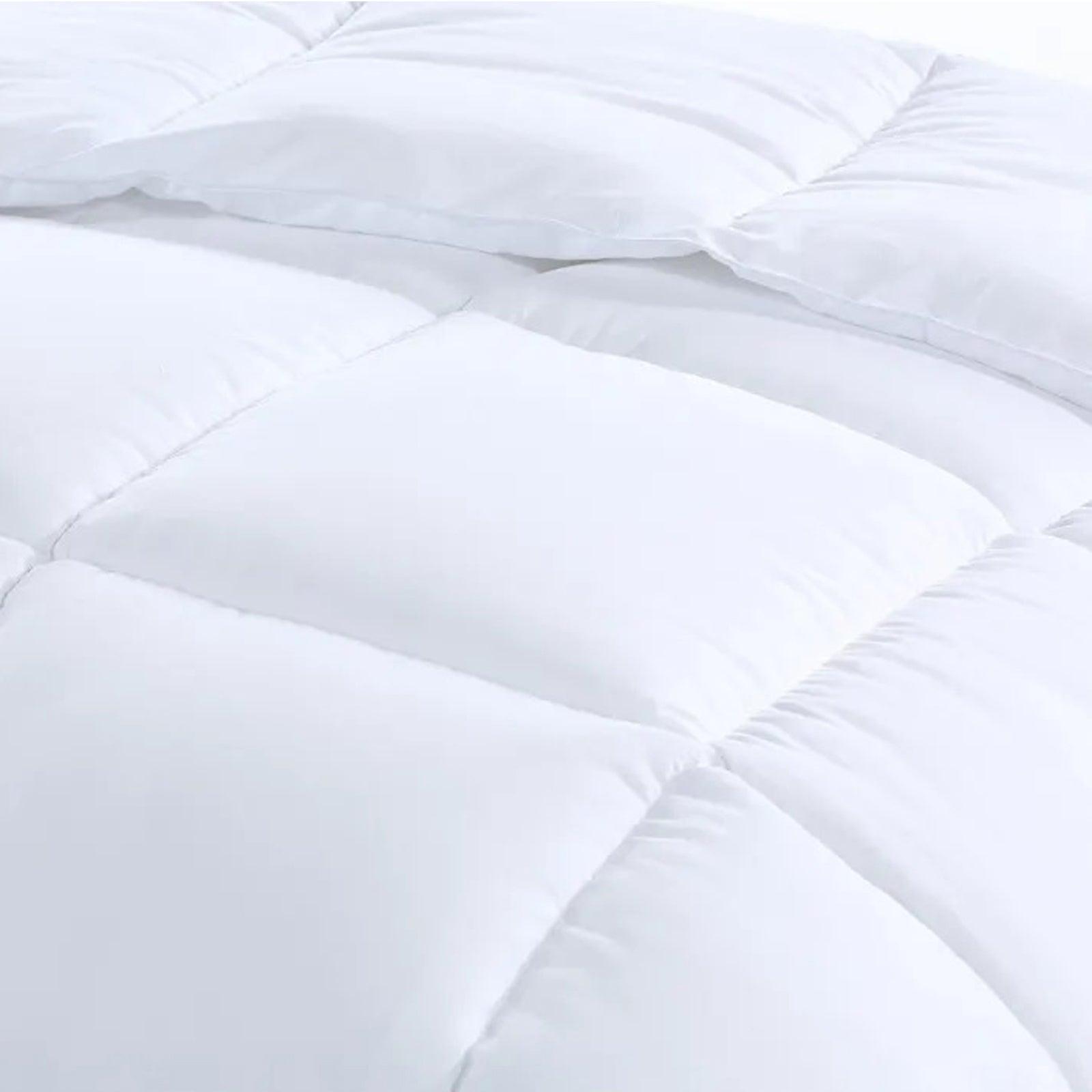 Royal Comfort 800GSM Silk Blend Quilt Duvet Ultra Warm Winter Weight - Double - White - John Cootes