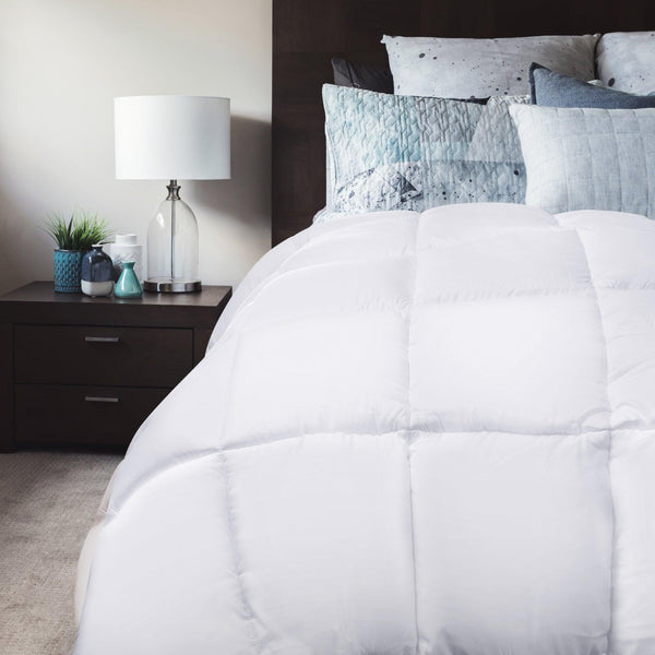 Royal Comfort 800GSM Silk Blend Quilt Duvet Ultra Warm Winter Weight - Queen - White - John Cootes