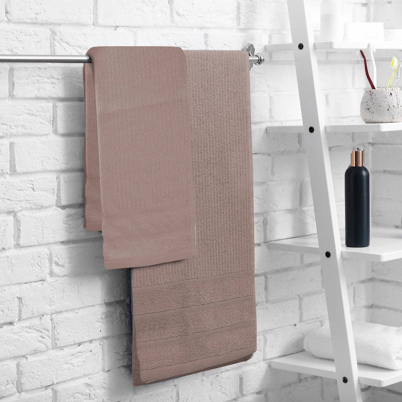 Royal Comfort Eden Egyptian Cotton 600GSM 8 Piece Luxury Bath Towels Set - Rose - John Cootes