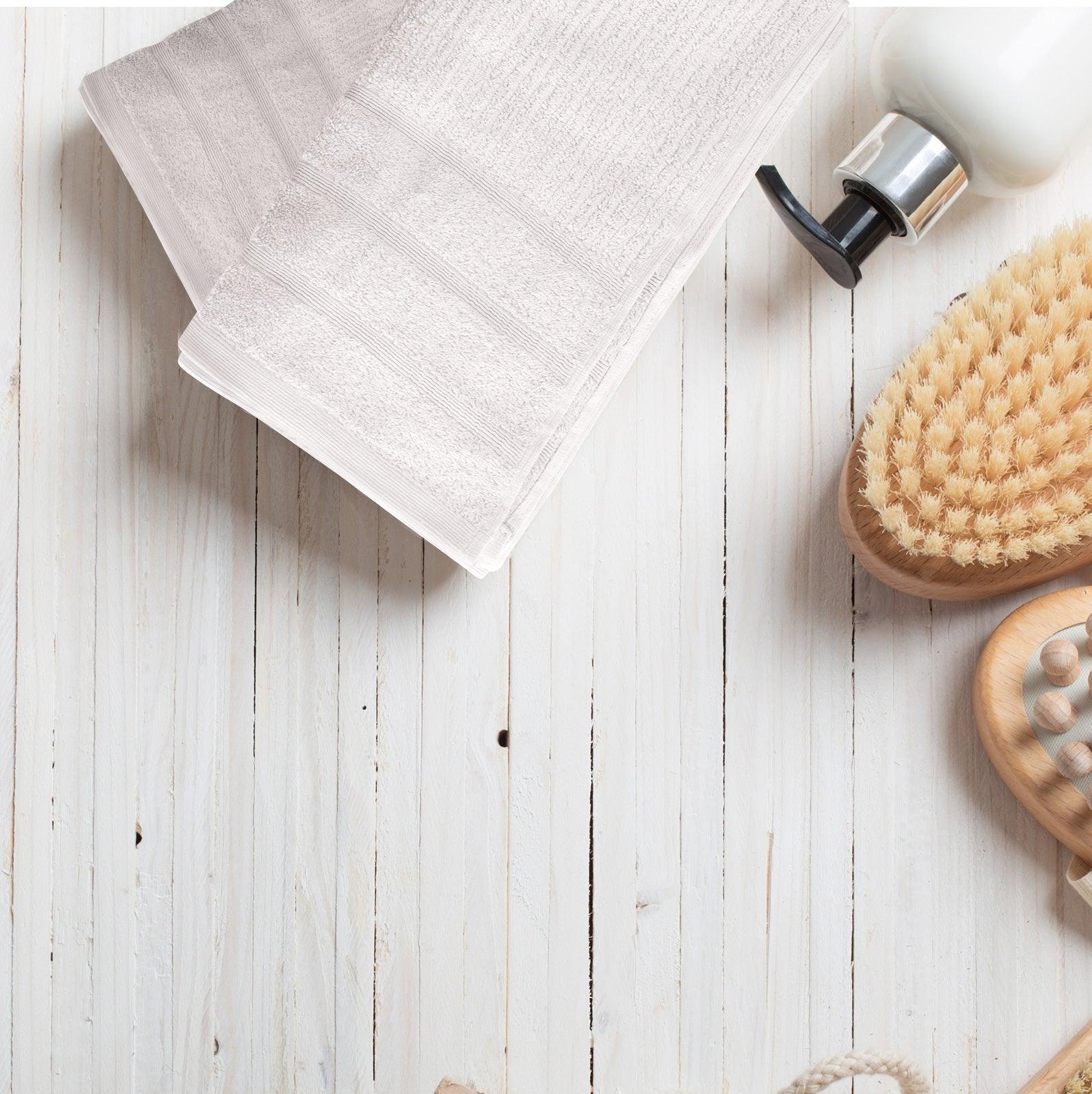 Royal Comfort Eden Egyptian Cotton 600GSM 8 Piece Luxury Bath Towels Set - White - John Cootes