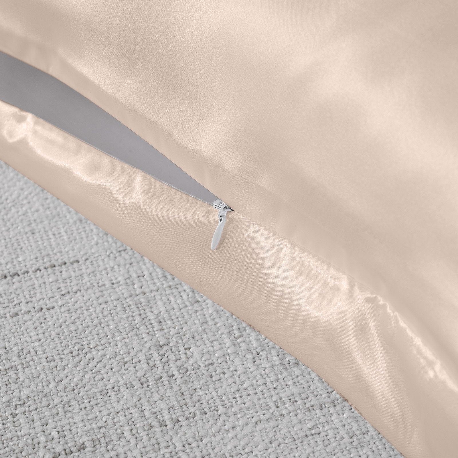 Royal Comfort Mulberry Soft Silk Hypoallergenic Pillowcase Twin Pack 51 x 76cm - Champagne Pink - John Cootes