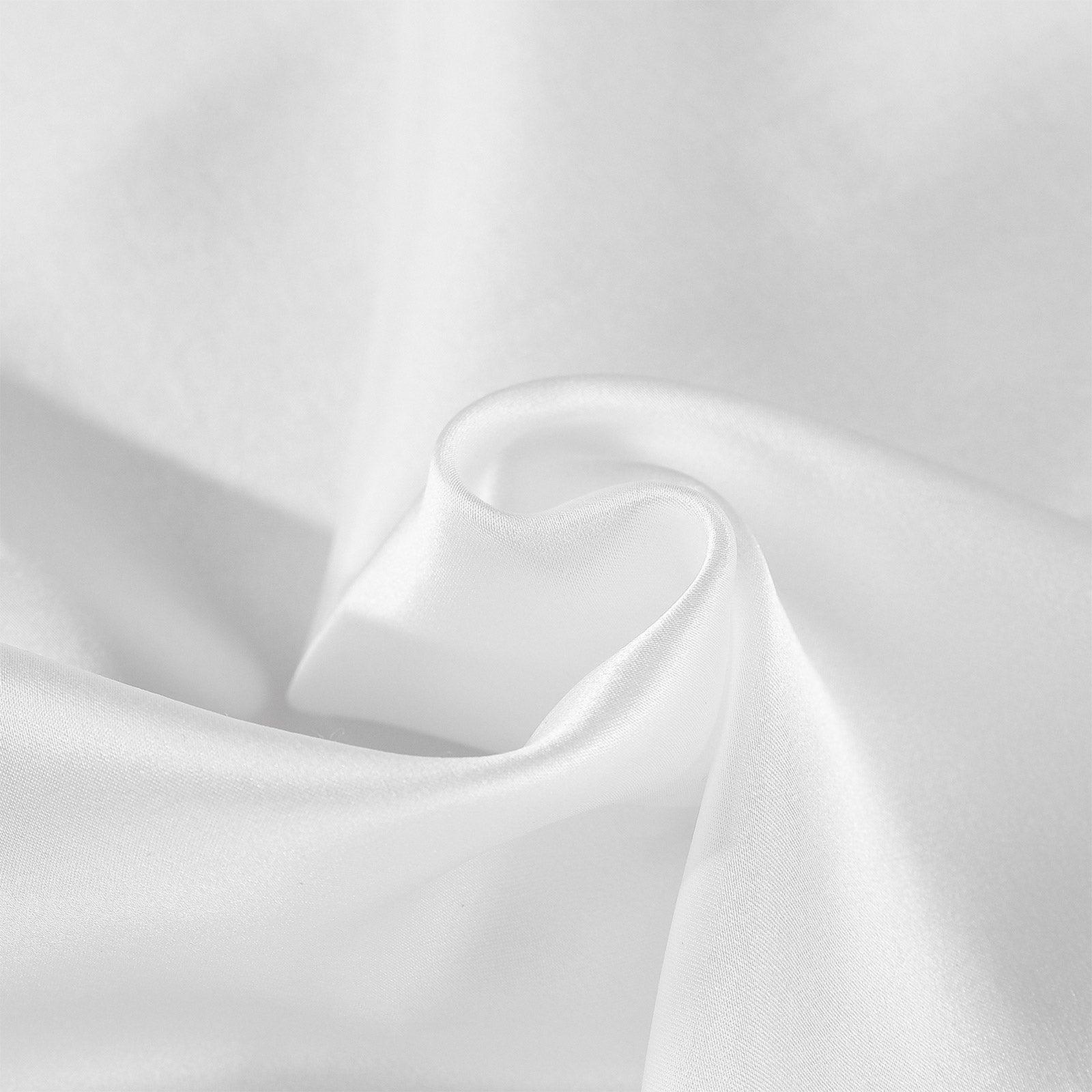 Royal Comfort Mulberry Soft Silk Hypoallergenic Pillowcase Twin Pack 51 x 76cm - White - John Cootes