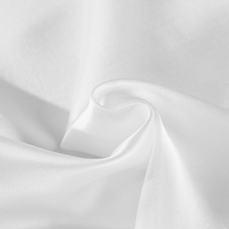 Royal Comfort Mulberry Soft Silk Hypoallergenic Pillowcase Twin Pack 51 x 76cm - White - John Cootes