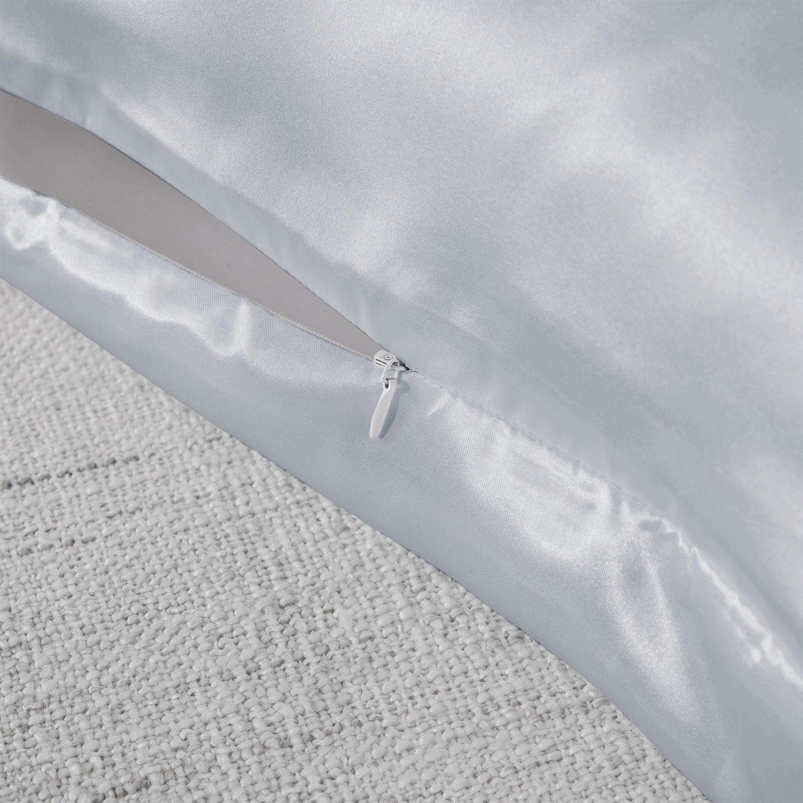 Royal Comfort Pure Silk Pillow Case 100% Mulberry Silk Hypoallergenic Pillowcase - Silver - John Cootes