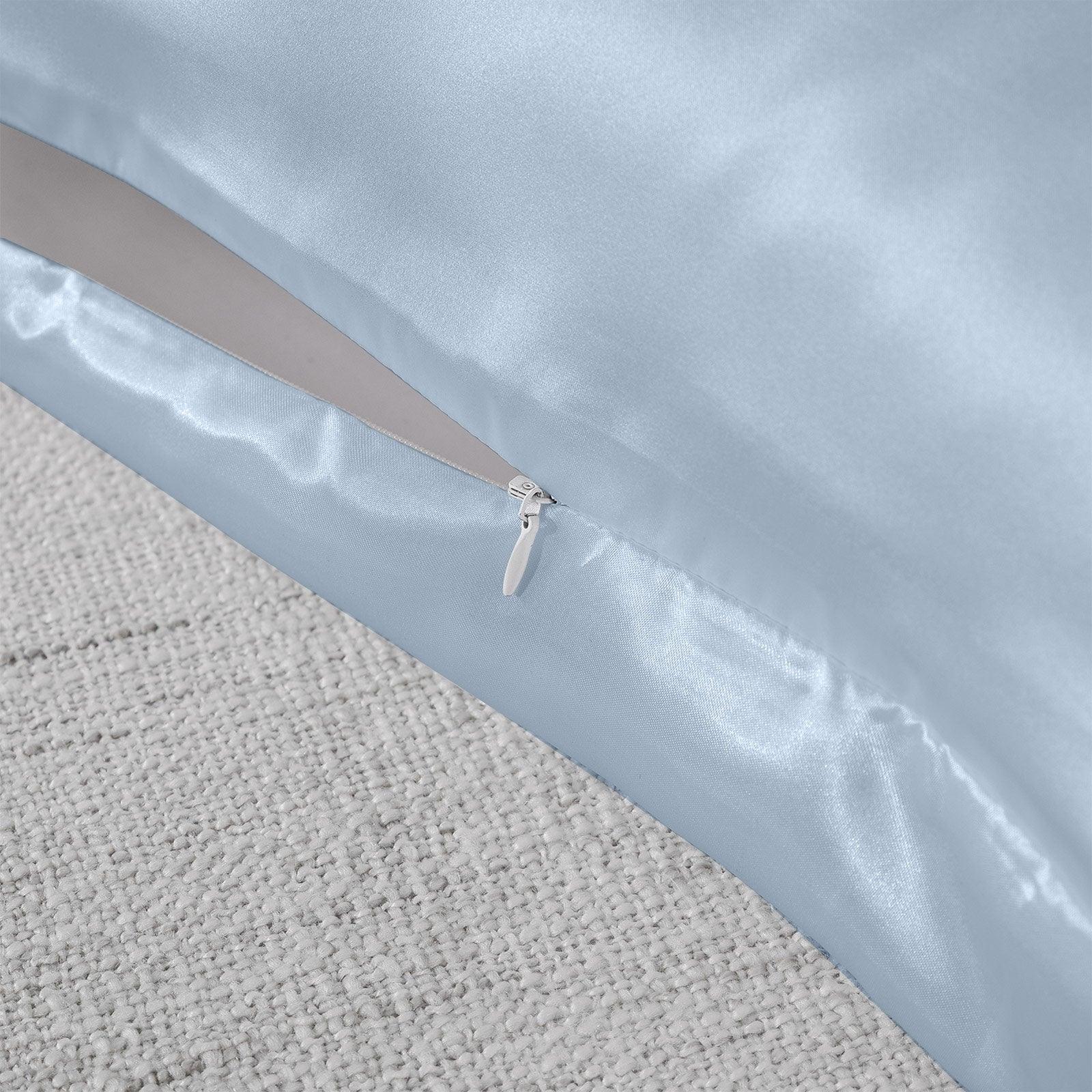 Royal Comfort Pure Silk Pillow Case 100% Mulberry Silk Hypoallergenic Pillowcase - Soft Blue - John Cootes