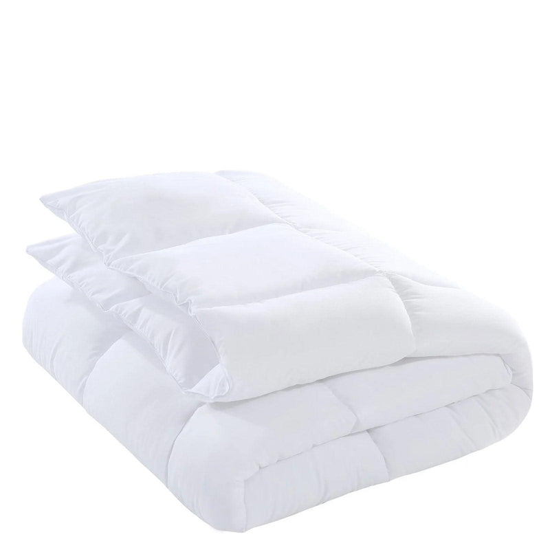 Royal Comfort Tencel Blend Quilt 300GSM Eco Friendly Breathable All Season - Double - White - John Cootes