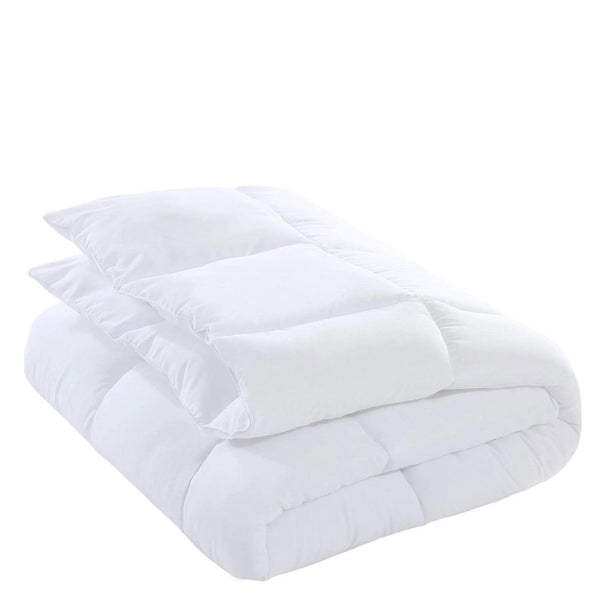 Royal Comfort Tencel Blend Quilt 300GSM Eco Friendly Breathable All Season - Queen - White - John Cootes