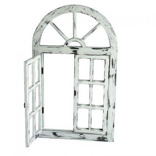 Rustic White Scarlett Window Mirror - John Cootes