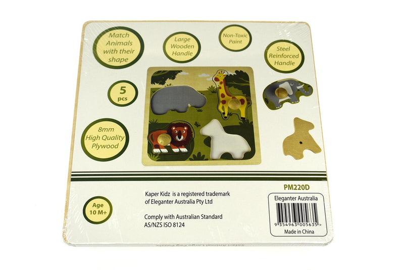 SAFARI ANIMAL LARGE PEG PUZZLE - John Cootes