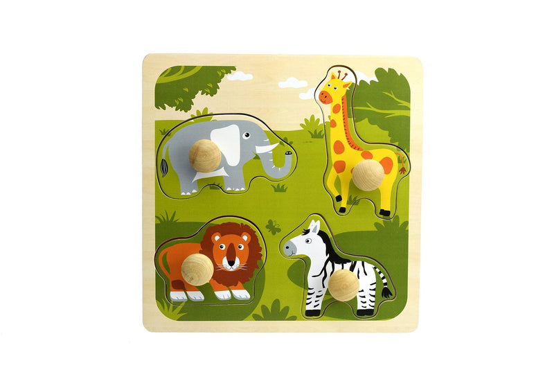 SAFARI ANIMAL LARGE PEG PUZZLE - John Cootes