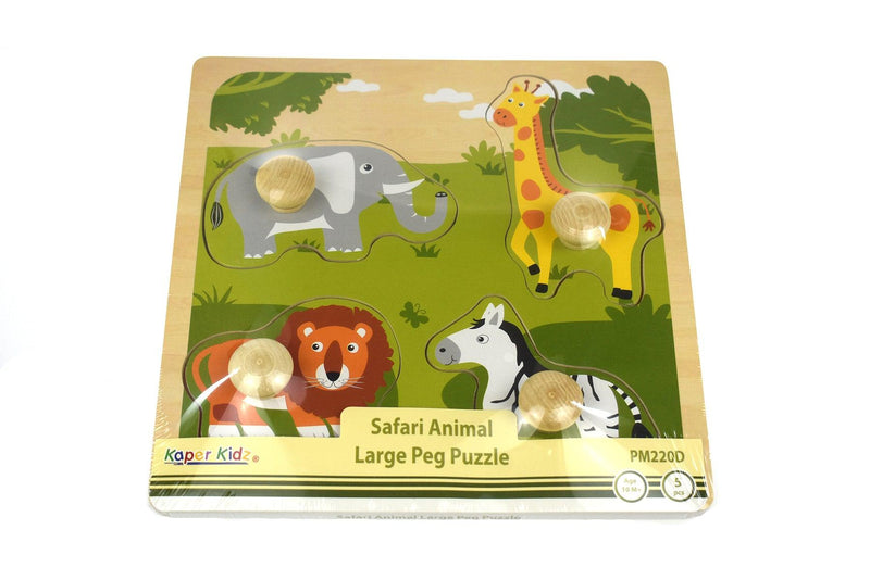 SAFARI ANIMAL LARGE PEG PUZZLE - John Cootes