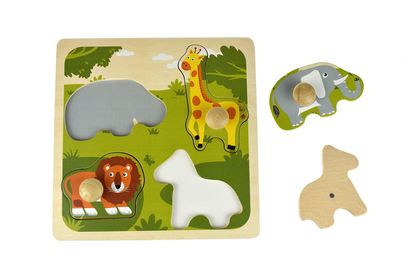 SAFARI ANIMAL LARGE PEG PUZZLE - John Cootes