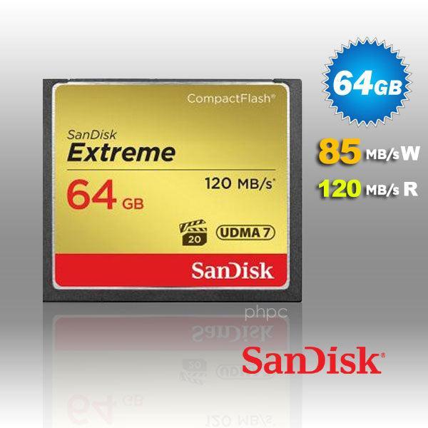 SanDisk 64GB Extreme CompactFlash Card with (write) 85MB/s and (Read)120MB/s - SDCFXSB-64G - John Cootes