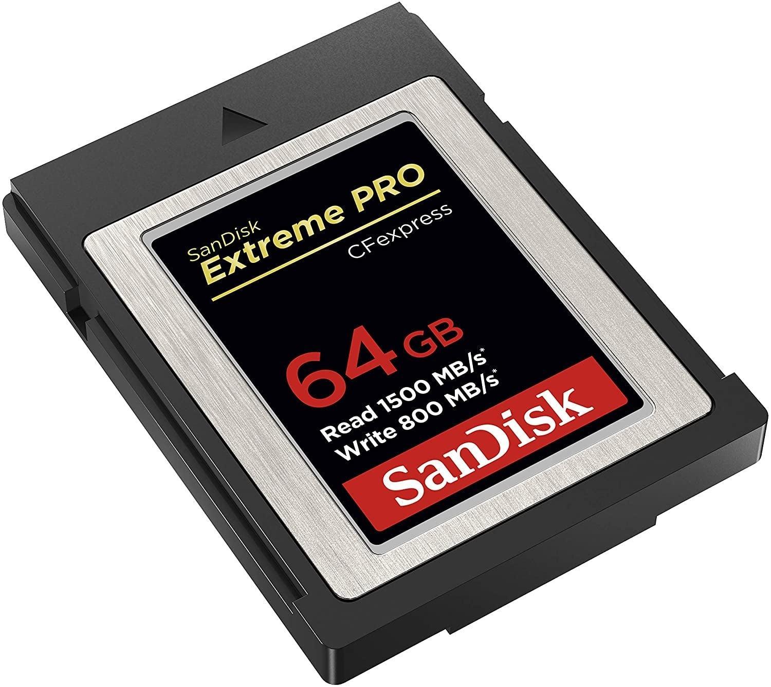 SanDisk 64GB Extreme PRO CFexpress Card Type B - SDCFE-064G-GN4NN READ 1500 MB/S WRITE 800MB/S - John Cootes