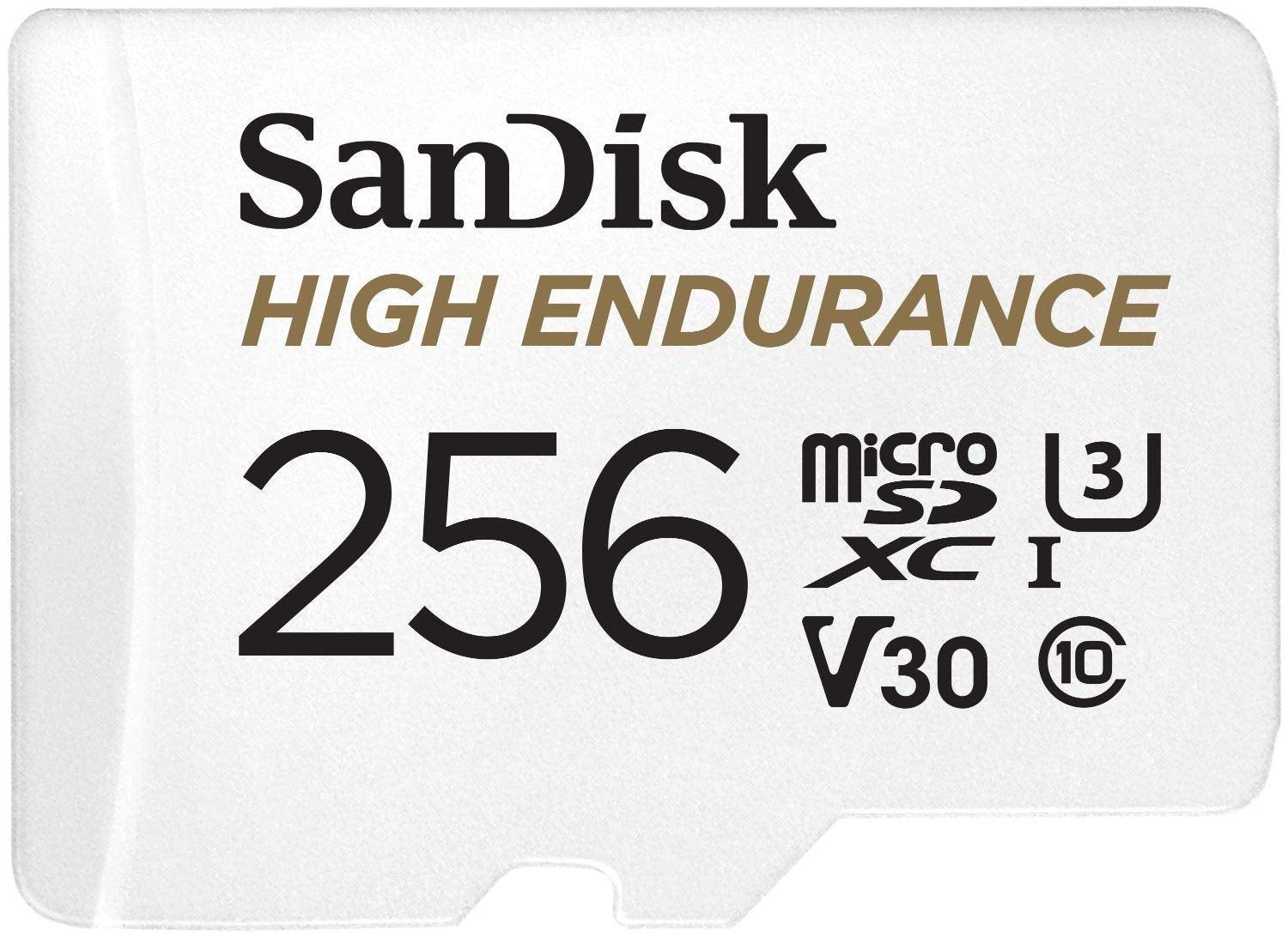 SANDISK HIGH ENDURANCE MICROSDHC CARD SQQNR 256G UHS-I C10 U3 V30 100MB/S R 40MB/S W SD ADAPTOR SDSQQNR-256G-GN6IA - John Cootes