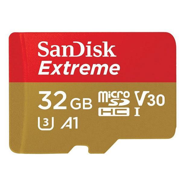 SANDISK SDSQXAF-032G-GN6MA 32GB MICRO SDHC EXTREME A1 V30, UHS-I/ U3, 100MB/s - John Cootes