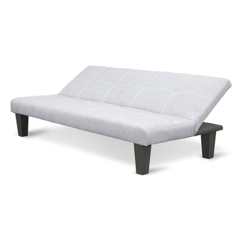 Sarantino 2 Seater Modular Linen Fabric Sofa Bed Couch Light Grey - John Cootes