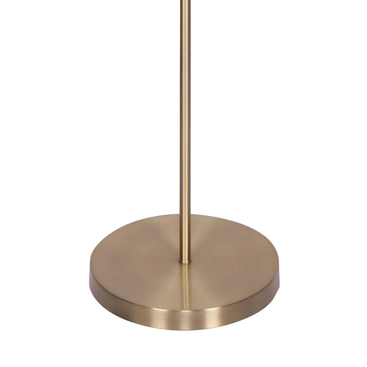 Sarantino 3-Light Gold Metal Floor Lamp with Glass Shades - John Cootes