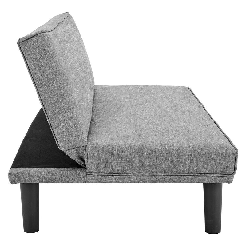 Sarantino 3 Seater M 2620 Modular Linen Sofa Bed Couch - Dark Grey - John Cootes
