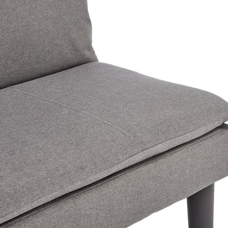 Sarantino 3 Seater Modular Faux Linen Fabric Sofa Bed Couch -Dark Grey - John Cootes