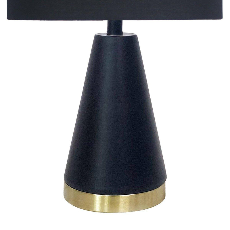 Sarantino Metal Table Lamp in Black and Gold - John Cootes