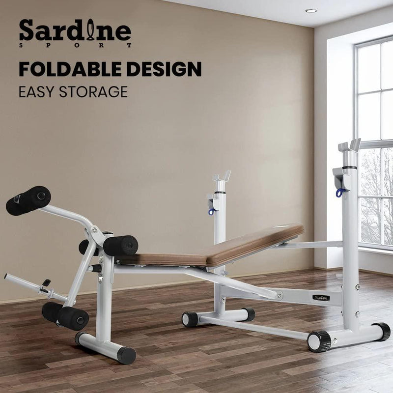 Sardine Sport Adjustable Multifunctional Weight Bench Press, Strength Training&Home Gym System - John Cootes