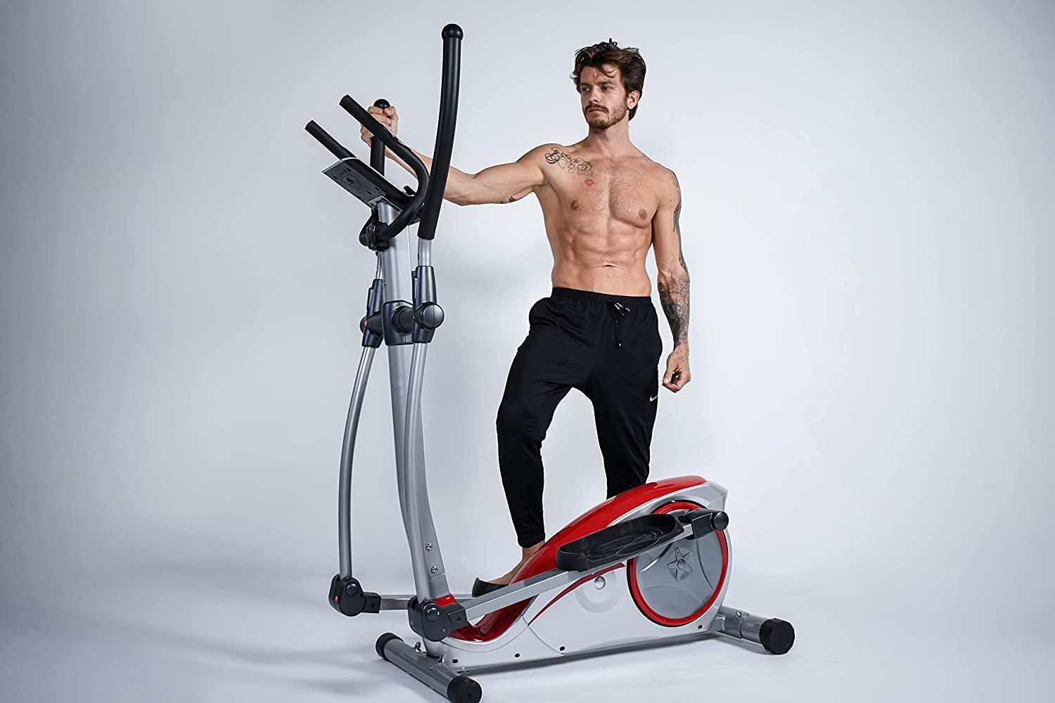 Sardine Sport E60 Elliptical Machine Cross Trainer with 8 Level Resistance, Hyper-Quiet Magnetic System - John Cootes