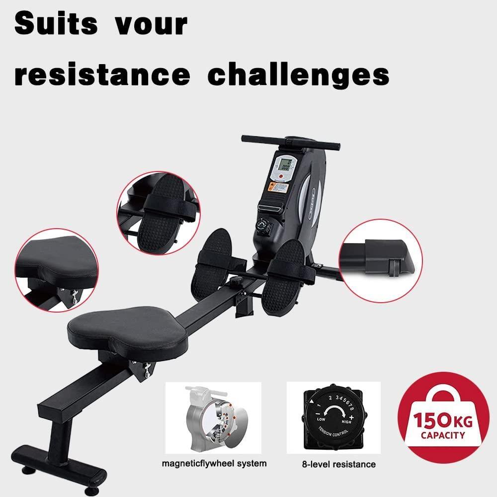 Sardine Sport Magnetic Rowing Machine Exercise Fitness Home Gym Cardio - John Cootes