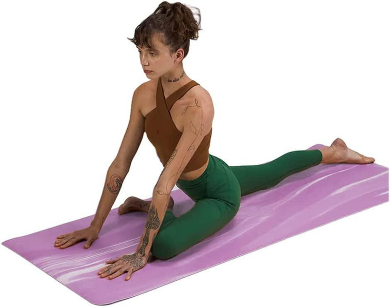 Sardine Sport Natural Rubber Yoga Mat, Extra 4.5mm, Thick & Large Mat, High-Density, Anti-Tear Purple (L1830* W680* H4.5mm) - John Cootes