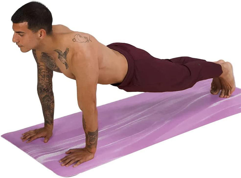 Sardine Sport Natural Rubber Yoga Mat, Extra 4.5mm, Thick & Large Mat, High-Density, Anti-Tear Purple (L1830* W680* H4.5mm) - John Cootes