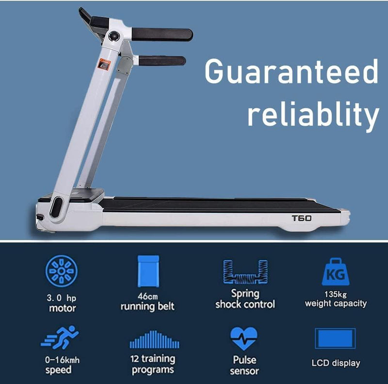Sardine Sport T60 Pro Luxury Foldable Treadmill Android Home Gym Cardio Running Machine - John Cootes