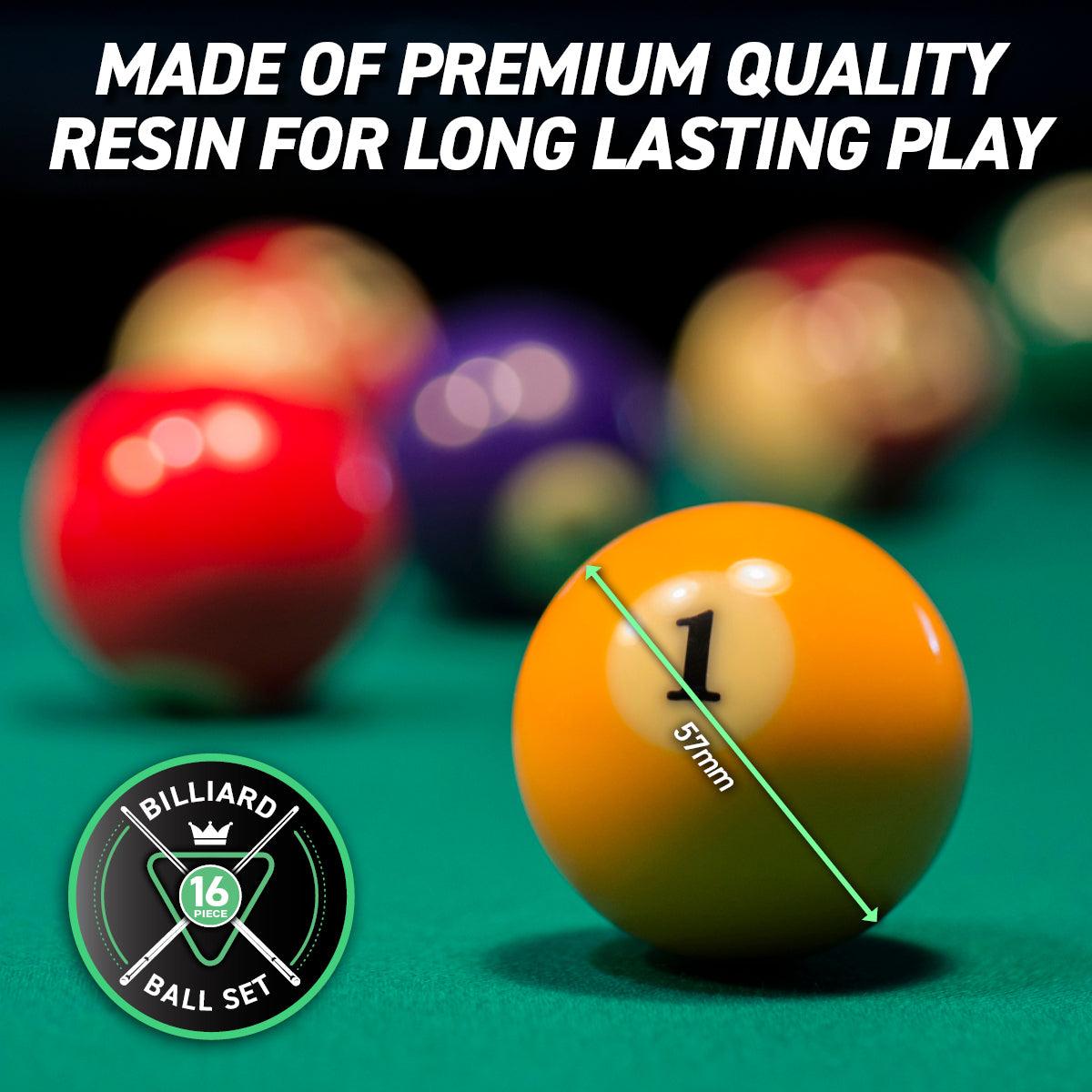 SAS Sports Pool Ball Boxed Set Premium Quality &amp; Durability Gloss Finish - John Cootes