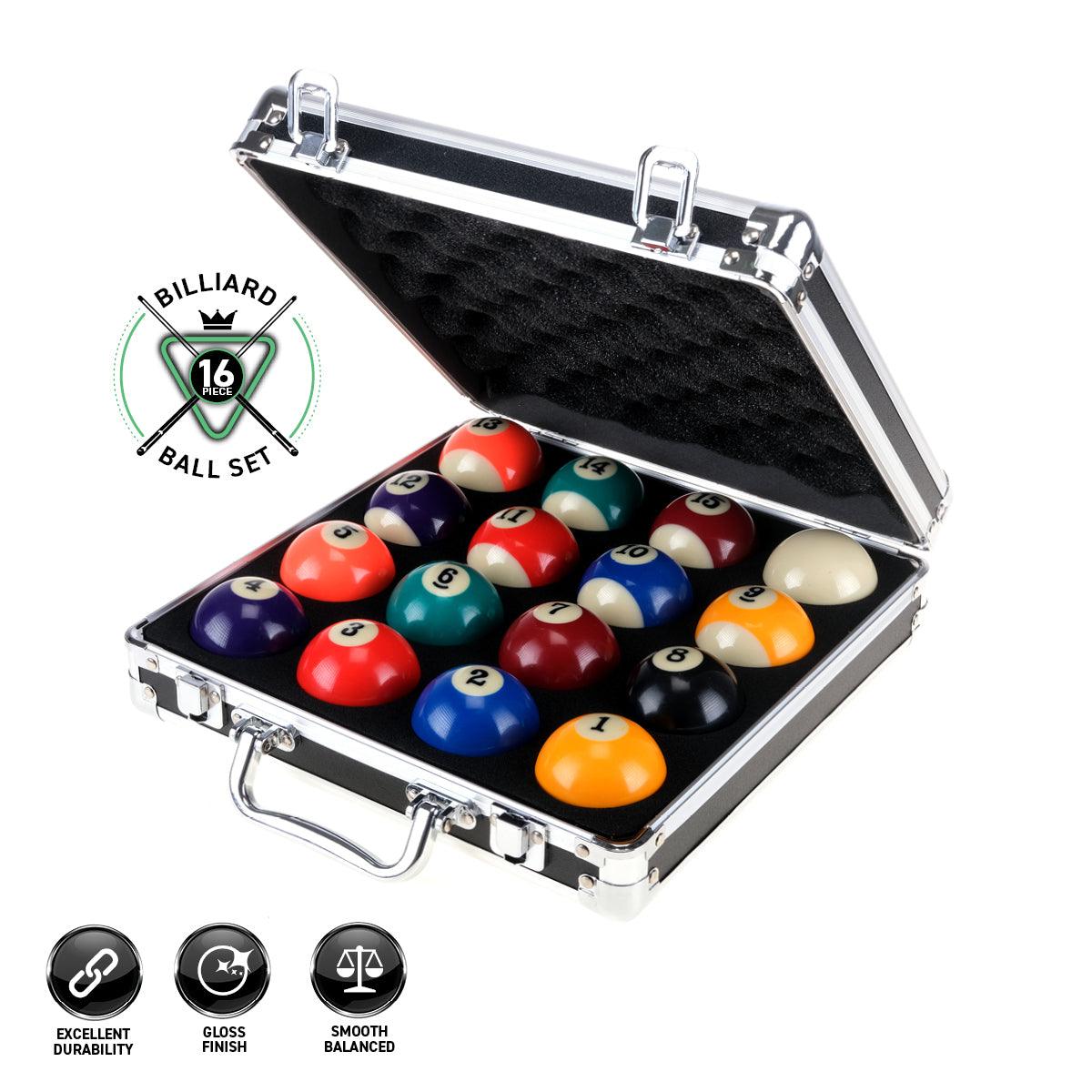 SAS Sports Pool Ball Set With Aluminium Carry Case Premium Quality - John Cootes