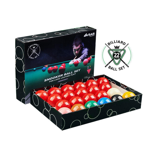 SAS Sports Snooker Ball Boxed Set Premium Quality &amp; Durability Gloss Finish - John Cootes