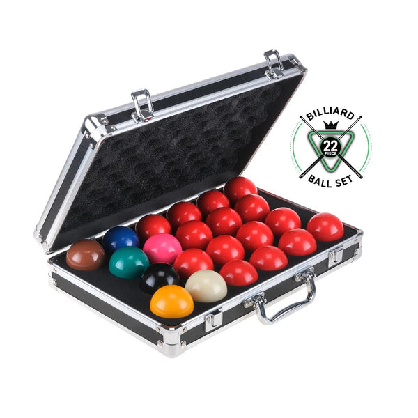 SAS Sports Snooker Ball Set With Aluminium Carry Case Premium Quality - John Cootes