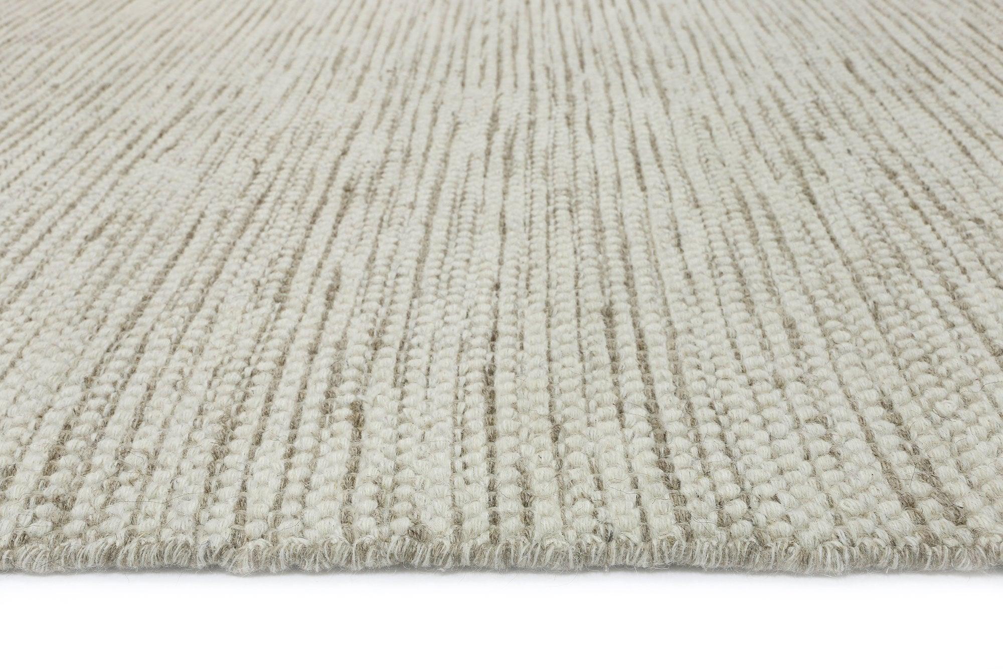 Scandi Beige Brown Reversible Wool Rug 200x290 cm - John Cootes