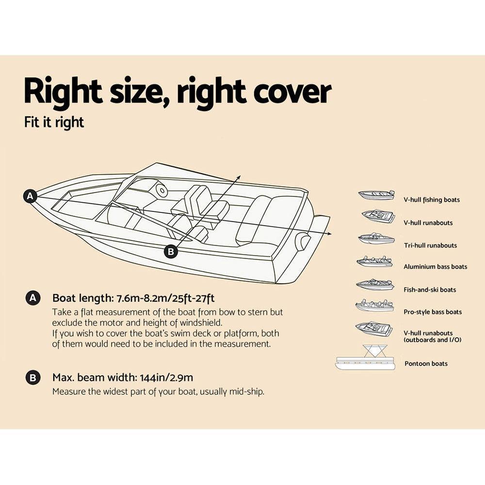 Seamanship 25 - 27ft Waterproof Boat Cover - John Cootes