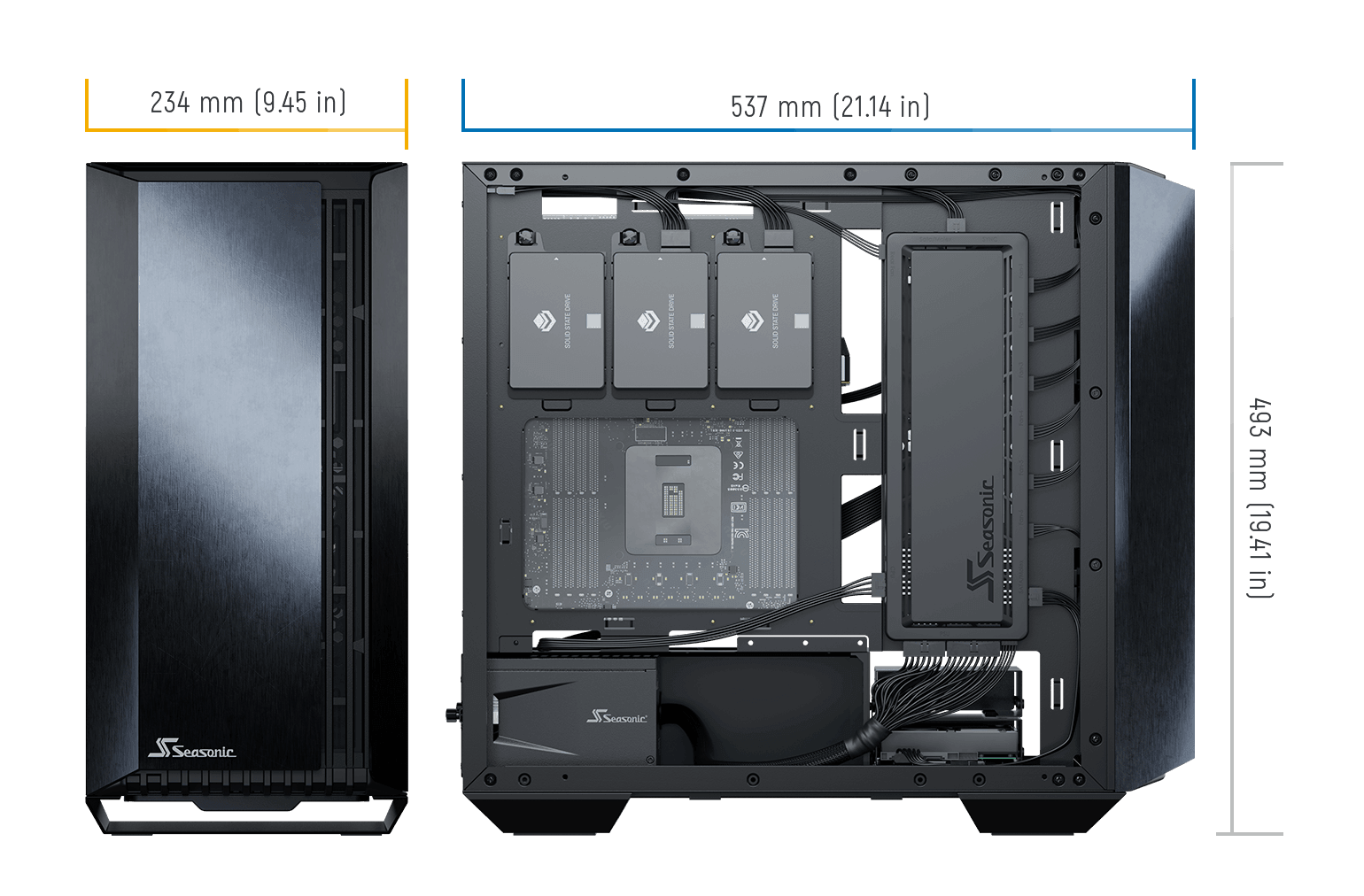 Seasonic Syncro Q704 Aluminum Case with Syncro DGC-650 650W 80 Plus Gold PSU & Connect Module RED DOT AWARD WINNER 2021 - John Cootes