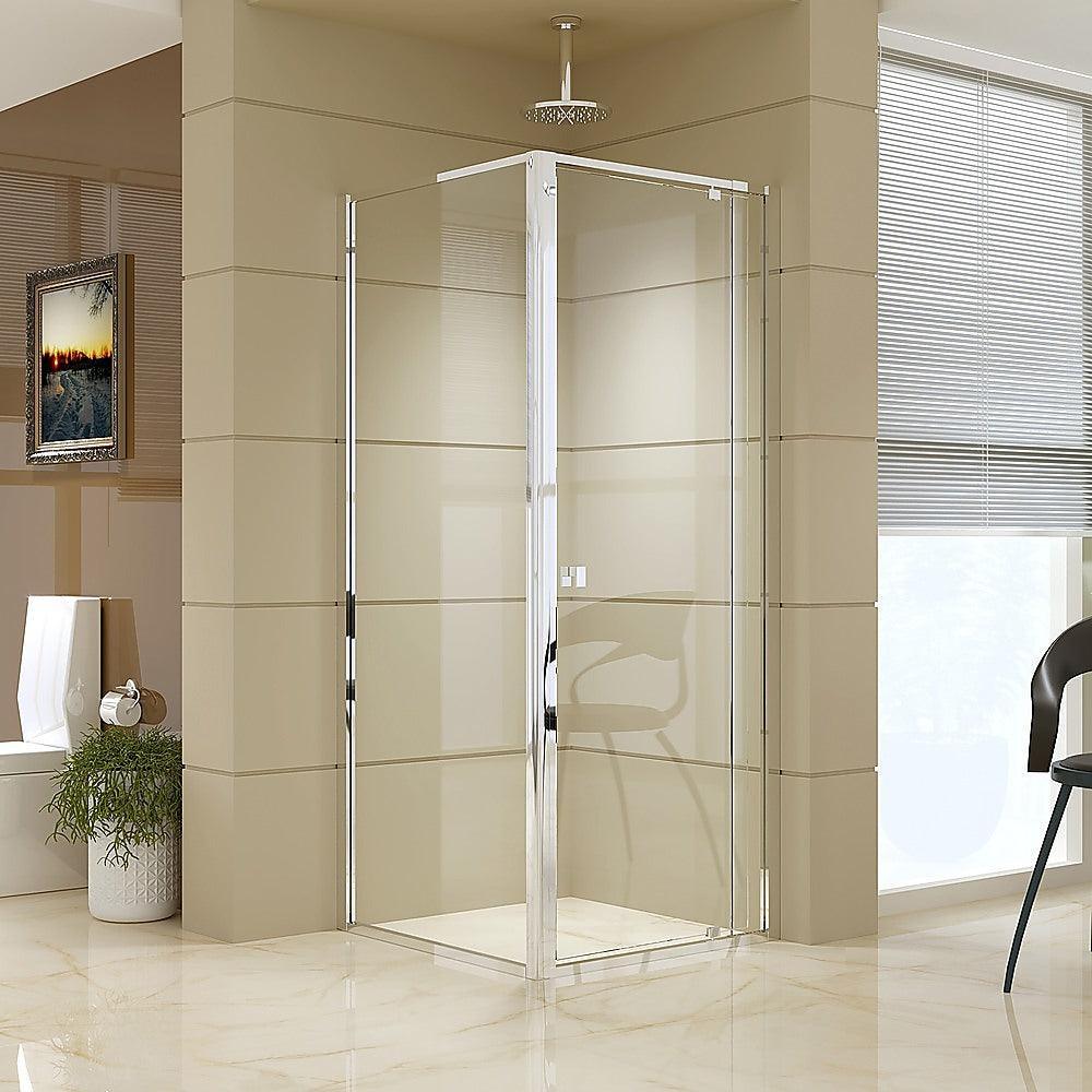 Semi Frameless Shower Screen (74~82)x 195cm & (77~80)x 195cm Side AS/NZS Glass - John Cootes