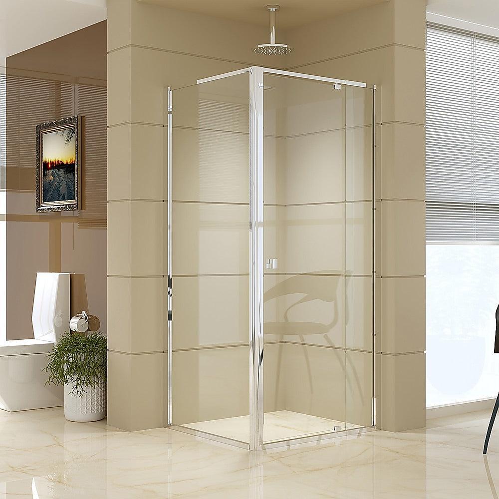 Semi Frameless Shower Screen (82~90)x 195cm & (77~80)x 195cm Side AS/NZS Glass - John Cootes