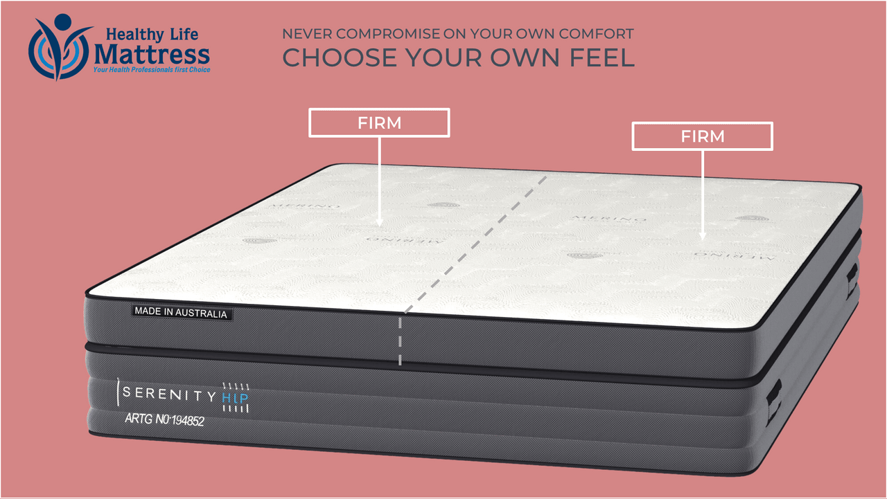 Serenity King Split Feel Mattress – Both Sides Firm - John Cootes