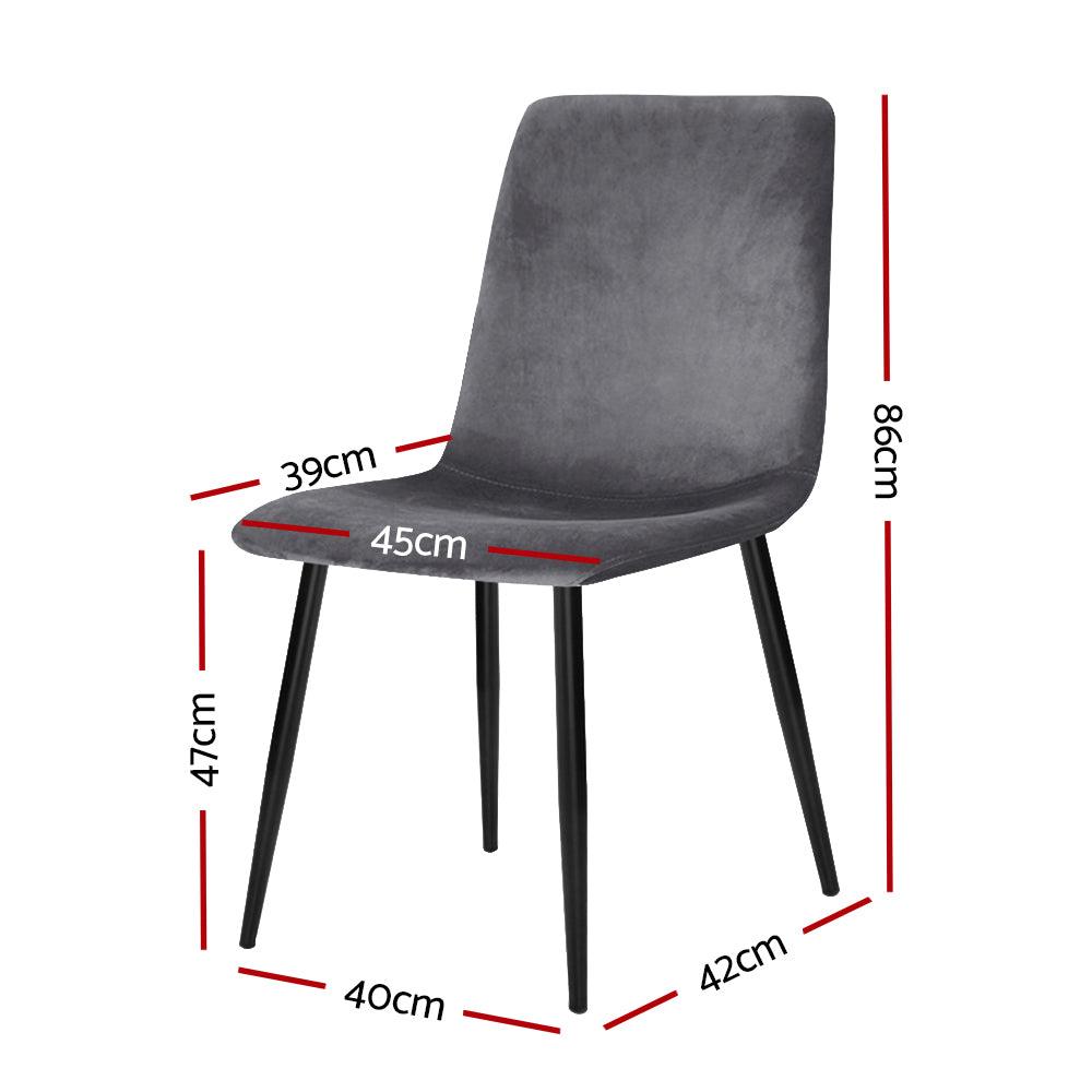 Set of 4 Artiss Modern Dining Chairs - John Cootes