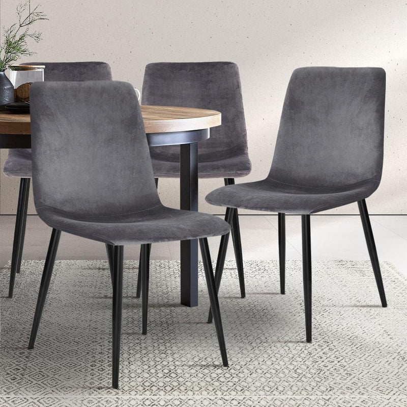 Set of 4 Artiss Modern Dining Chairs - John Cootes