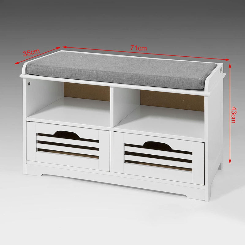 Shoe Rack with Drawers, Shelf and Storage Bench - John Cootes