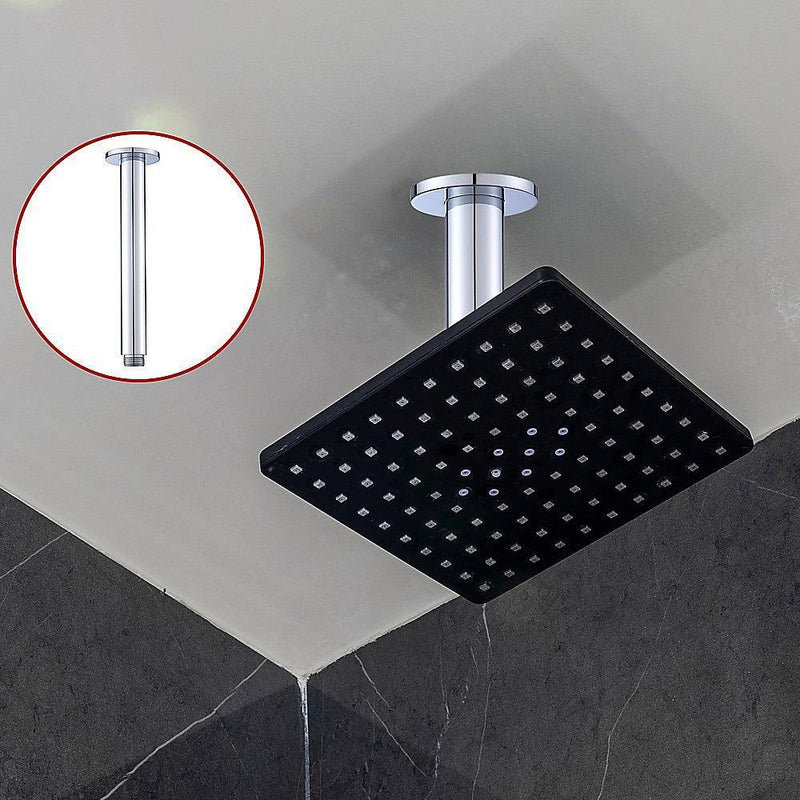 Shower Head Arm Wall Connector Round Bathroom Rainforest ShowerHead - John Cootes