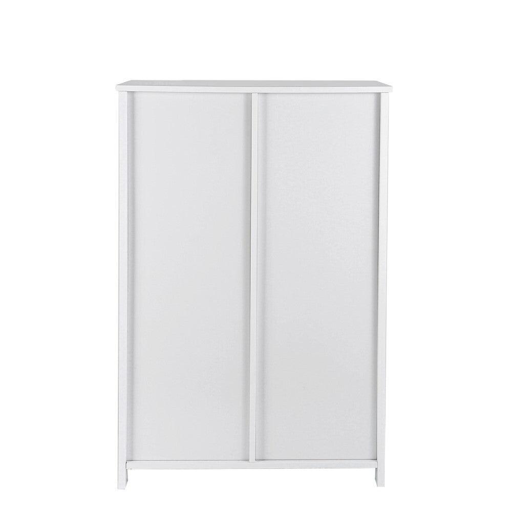 Sian Bathroom Tallboy Storage Cabinet - White - John Cootes