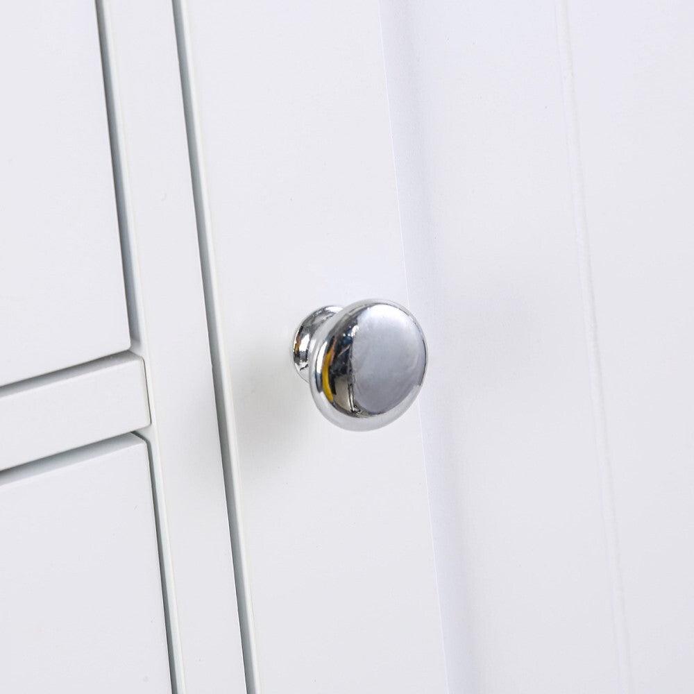 Sian Bathroom Tallboy Storage Cabinet - White - John Cootes