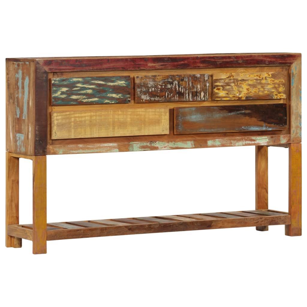 Sideboard 120x30x75 Cm Solid Reclaimed Wood- Natural - John Cootes