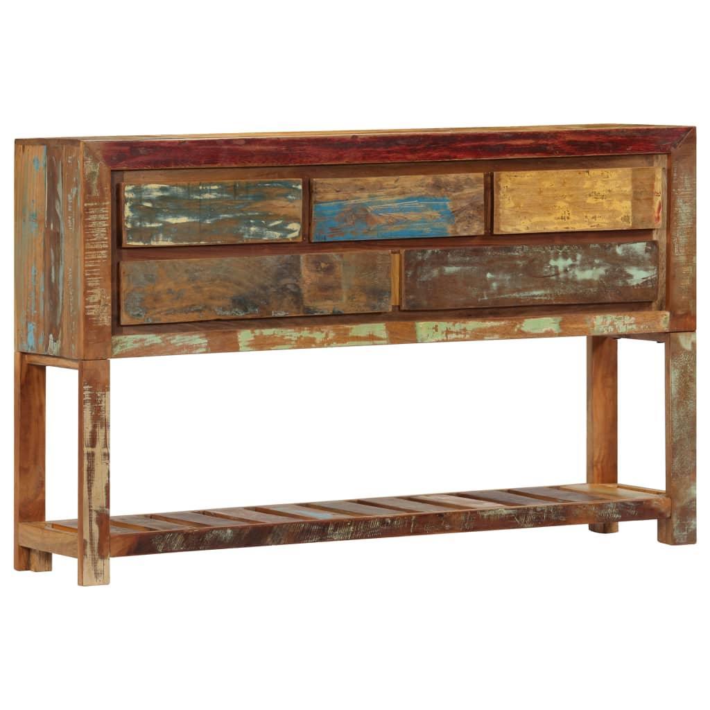Sideboard 120x30x75 Cm Solid Reclaimed Wood- Natural - John Cootes